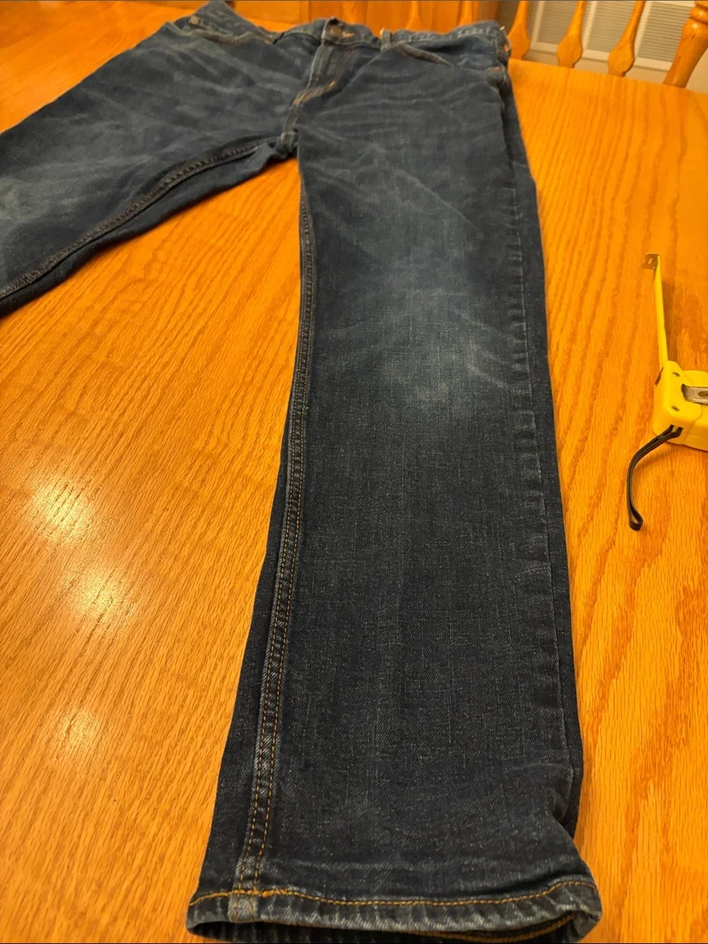 Old Navy Men's Slim Straight Jeans in Dark Blue Wash
